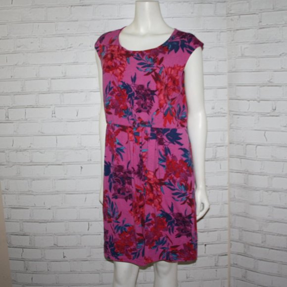 🌸 Purple Floral Midi Dress · Size XL - Picture 3 of 5